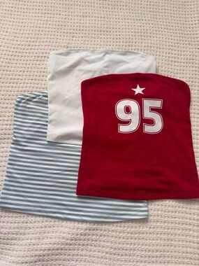 Red, white, and blue Tube top bundle xxs